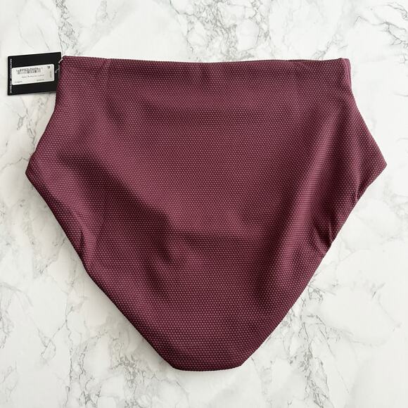 Spanx Pique Longline Flounce Swim Top & Shaping Cheeky Bikini Bottoms Size Small - Picture 4 of 15